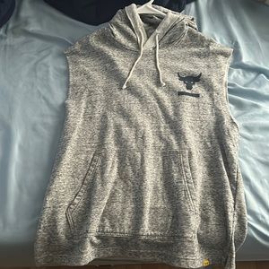 Under armor and Dwayne the rock Johnson collab sleeveless hoodie